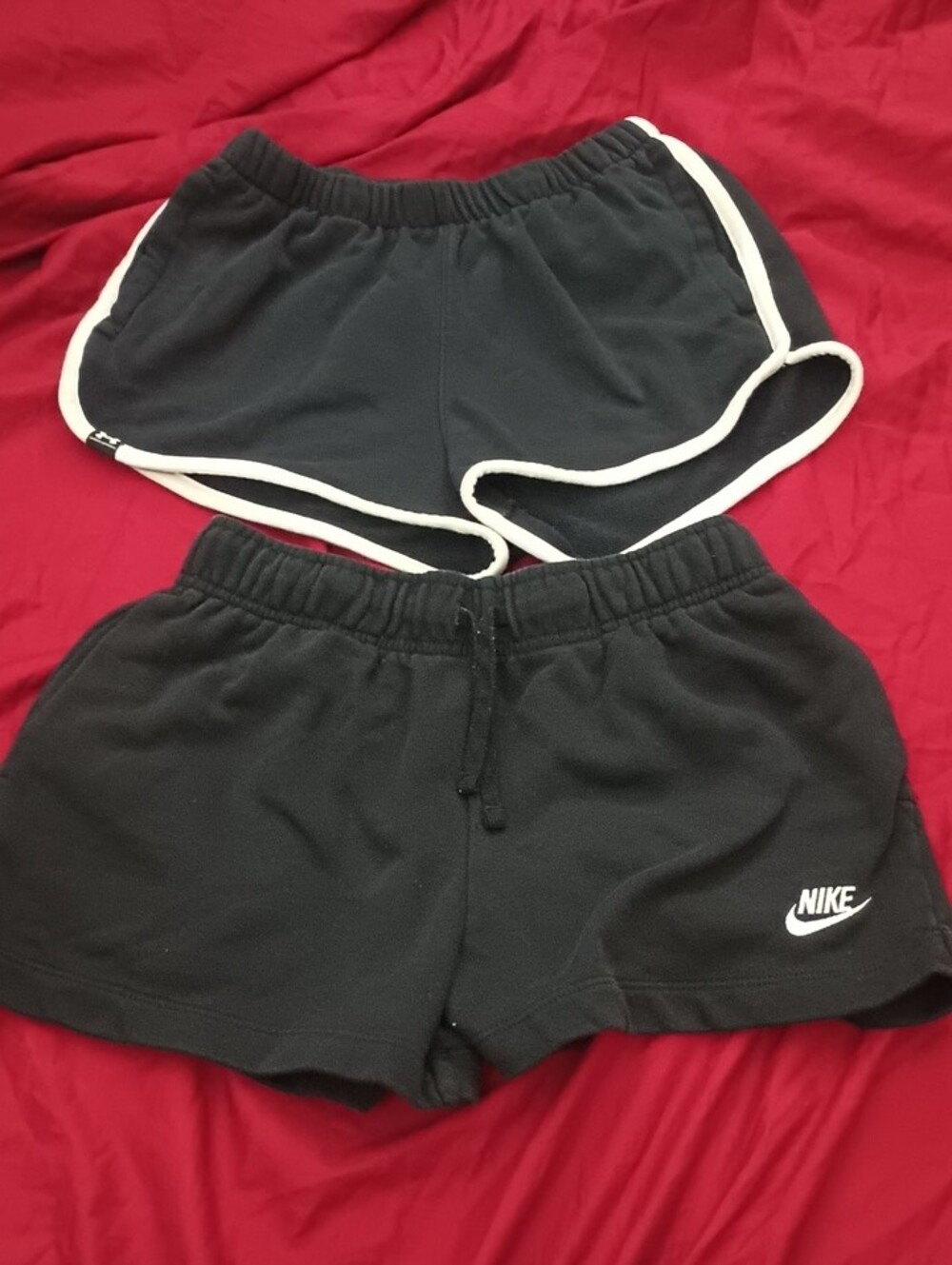Nike And Underarmer Woman's Workout Shorts Black Size S 2 Piece Set Gym Like New